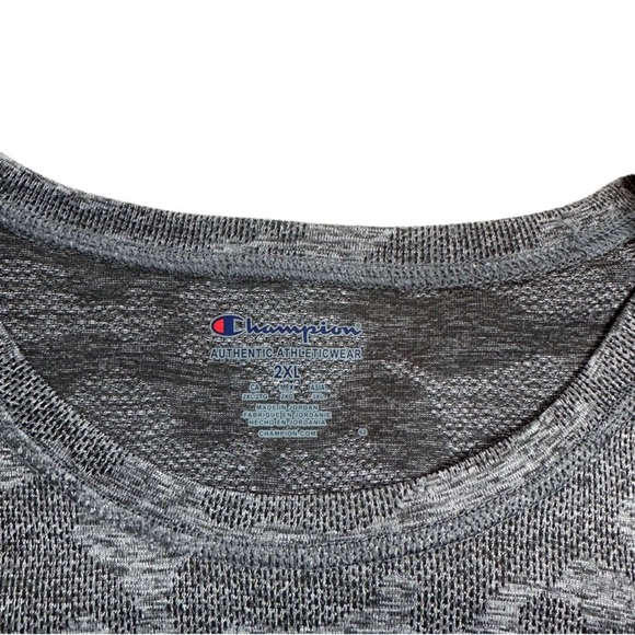 Men’s Champion DRI-Fit Athletic Shirt Size 2X Marled Gray NWTS - Picture 3 of 11